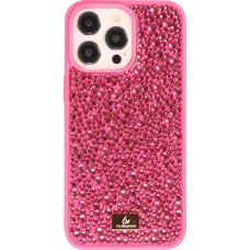 iPhone 15 Pro Case Hülle - Glitzer Diamant The Bling World - Dunkelrosa