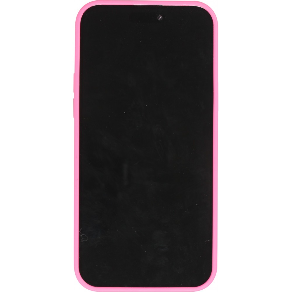 iPhone 15 Pro Case Hülle - Glitzer Diamant The Bling World - Dunkelrosa