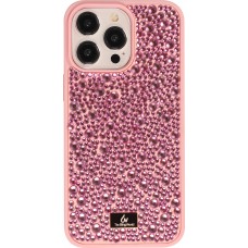 Coque iPhone 15 Pro - Diamant strass The Bling World - Rose