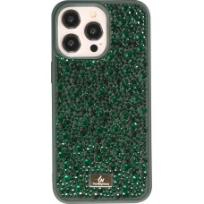 iPhone 15 Pro Case Hülle - Glitzer Diamant The Bling World - Grün