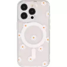 iPhone 15 Pro Case H&uuml;lle - Gel Silikon MagSafe - Spring Vibes Flowers Nr. - 1