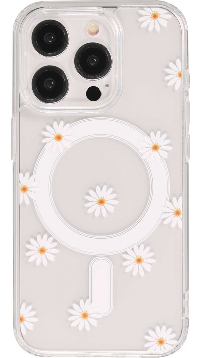 iPhone 15 Pro Case Hülle - Gel Silikon MagSafe - Spring Vibes Flowers Nr. - 1