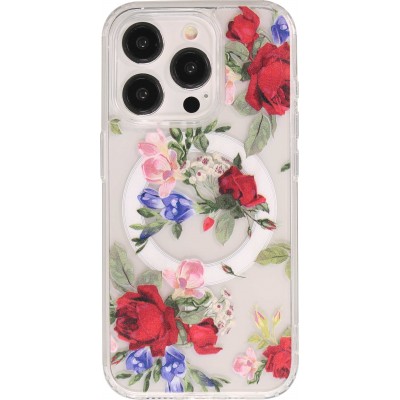 Coque iPhone 15 Pro Max - Gel silicone MagSafe - Spring Vibes Flowers Nr. - 2