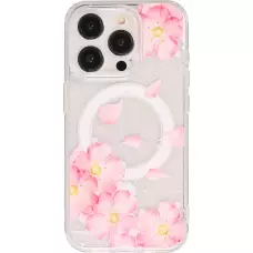 Coque iPhone 15 Pro Max - Gel silicone MagSafe - Spring Vibes Flowers Nr. - 4