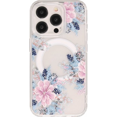 Coque iPhone 15 Pro - Gel silicone MagSafe - Spring Vibes Flowers Nr. - 6