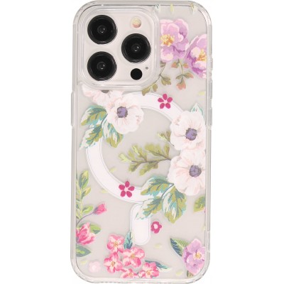 Coque iPhone 15 Pro Max - Gel silicone MagSafe - Spring Vibes Flowers Nr. - 7