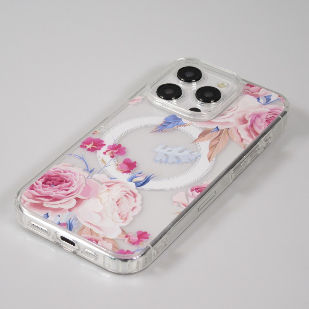 Coque iPhone 15 Pro Max - Gel silicone MagSafe - Spring Vibes Flowers Nr. - 8