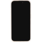 Coque iPhone 15 Pro - Gel silicone brillant avec lignes textur&eacute;es - Transparent