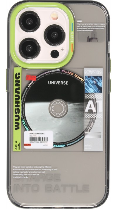 Coque iPhone 15 Pro - Gel silicone rigide MagSafe TGVIs Space Series Explore Wushuang Universe - Gris