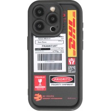 Coque iPhone 14 - Gel souple DHL Frankfurt avec bords renforcés - Noir