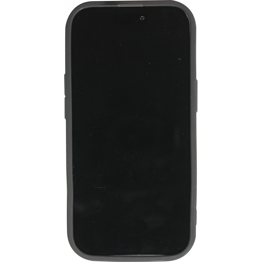Coque iPhone 14 - Gel souple DHL Frankfurt avec bords renforcés - Noir