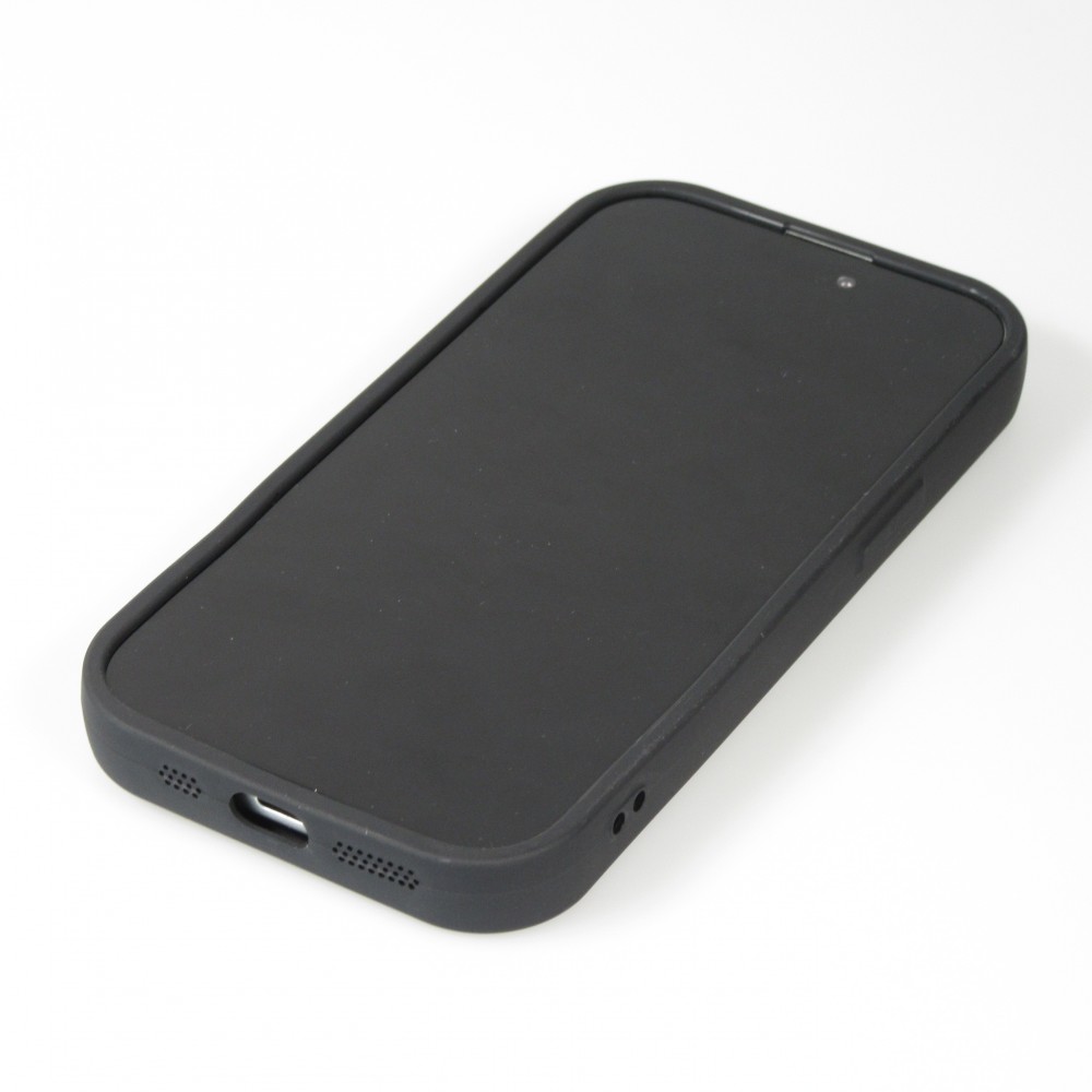 Coque iPhone 14 - Gel souple DHL Frankfurt avec bords renforcés - Noir