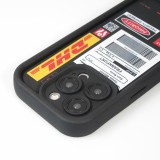 Coque iPhone 14 - Gel souple DHL Frankfurt avec bords renforcés - Noir