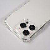 iPhone 15 Pro Case Hülle - Gummi transparent bumper mit Seil - Grün / gold