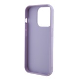 iPhone 15 Pro Max Case Hülle - Guess Anti-Stress Wendepailletten mit goldenem Metalllogo - Violett