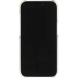 Coque iPhone 15 Pro Max - Hardcase Slim en cuir véritable - Gris