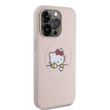 iPhone 15 Pro Max Case Hülle - Hello Kitty Träumer aus Kunstleder mit MagSafe - Hellrosa