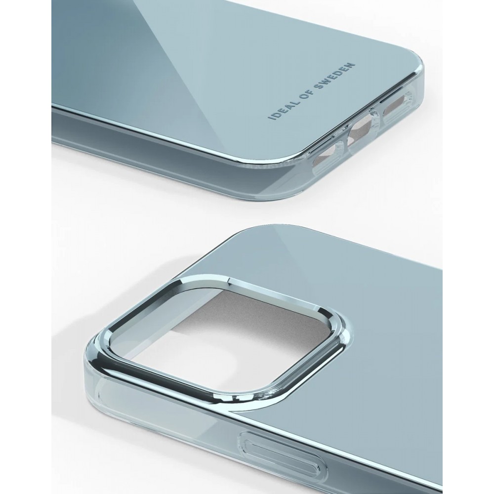 iPhone 15 Pro Case Hülle - Ideal of Sweden miroir sky blue silicone rigide - Blau