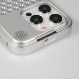 Coque iPhone 15 Pro Max - Aluminium Look Mac Pro avec aromathérapie et dissipation thermique - Space Grey