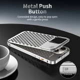 Coque iPhone 15 Pro Max - Aluminium Look Mac Pro avec aromathérapie et dissipation thermique - Space Grey