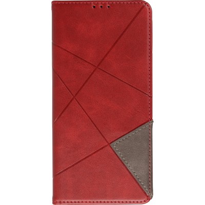 Hülle iPhone 15 Pro Max - Flip Geometrisch - Rot