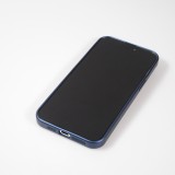 Coque iPhone 15 Pro - Gel souple avec vitre de protection caméra MagSafe - Bleu foncé