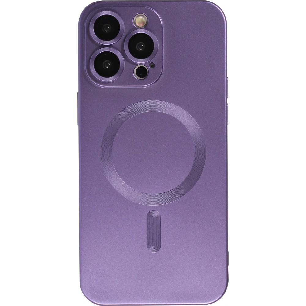 Coque iPhone 15 Pro - Gel souple avec vitre de protection caméra MagSafe -  Violet - Acheter sur PhoneLook