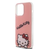 Coque iPhone 15 Pro - Hello Kitty Daydreamer gel laqué - Rose