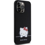 Coque iPhone 15 Pro - Hello Kitty Daydreamer silicone soft touch - Noir