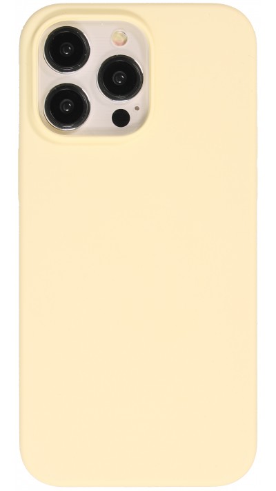 Coque iPhone 15 Pro Max - Soft Touch - Jaune pastel