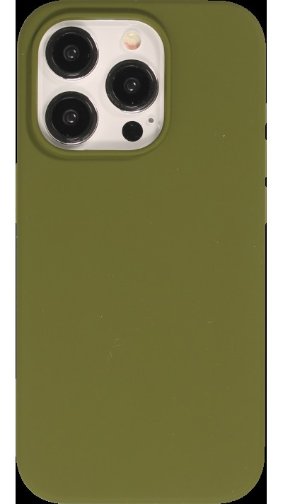 Coque iPhone 15 Pro Max - Soft Touch - Vert militaire