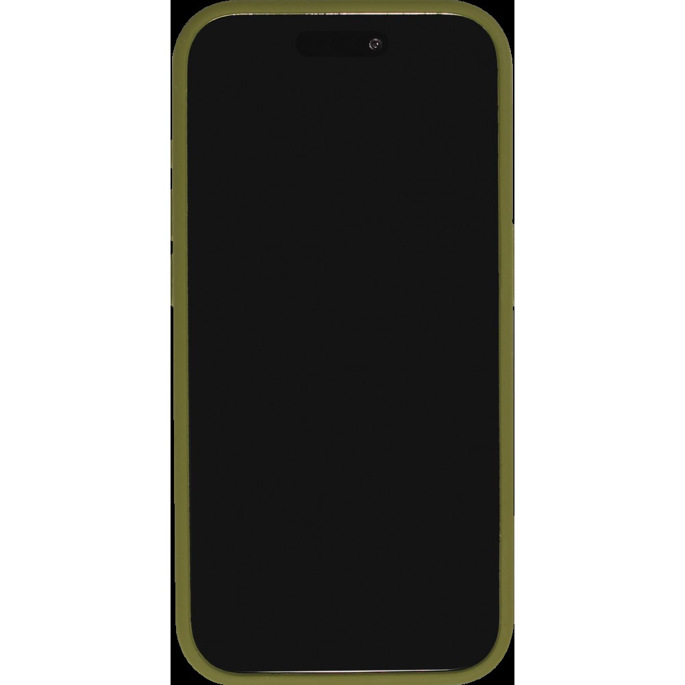 Coque iPhone 15 Pro Max - Soft Touch - Vert militaire