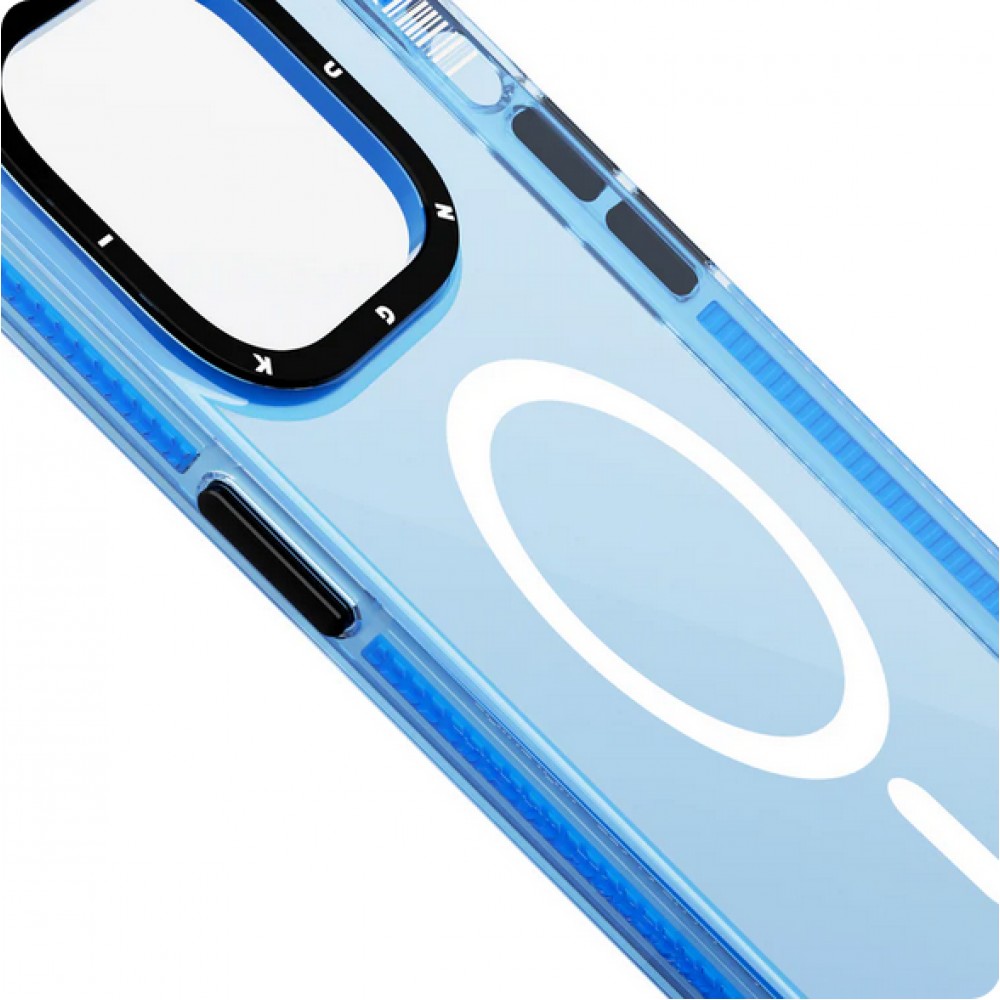 Coque iPhone 15 Pro Max - Youngkit Transparent Crystal Glossy Case avec Magsafe - Transparent