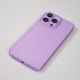 iPhone 15 Pro Max Case Hülle - Plastik ultra dünn semi-transparent matt - Violett