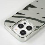 Coque iPhone 15 Pro Max - Silicone avec forme de vague 3D effet mirroir
