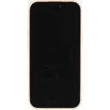 Coque iPhone 15 Pro Max - Silicone avec forme de vague 3D mat - Blanc