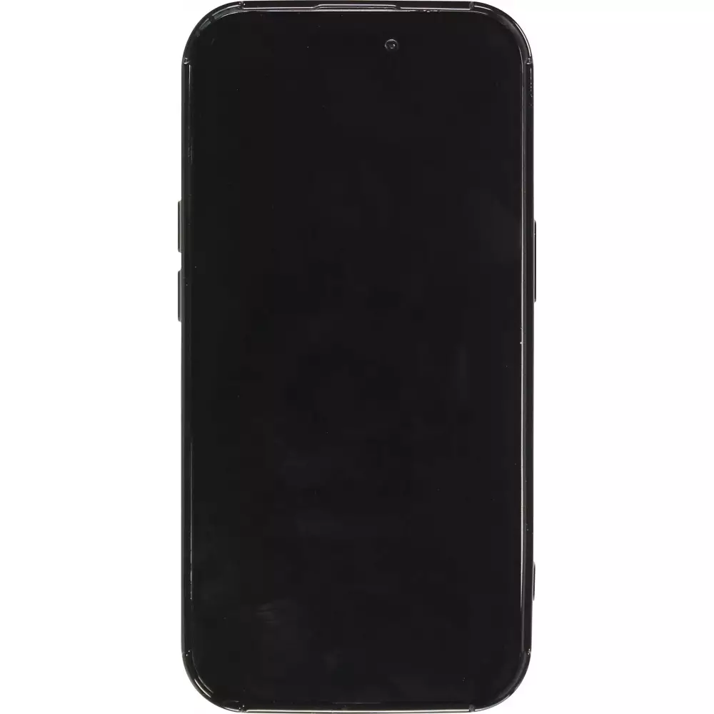 Coque iPhone 15 Pro Max - Silicone avec forme de vague 3D mat - Noir