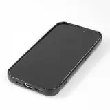 Coque iPhone 15 Pro Max - Silicone avec forme de vague 3D mat - Noir