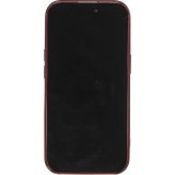 Coque iPhone 15 Pro Max - Silicone avec forme de vague 3D mat - Bordeaux