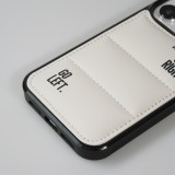 Coque iPhone 14 Pro Max - Silicone coussin 3D Go Left - Blanc