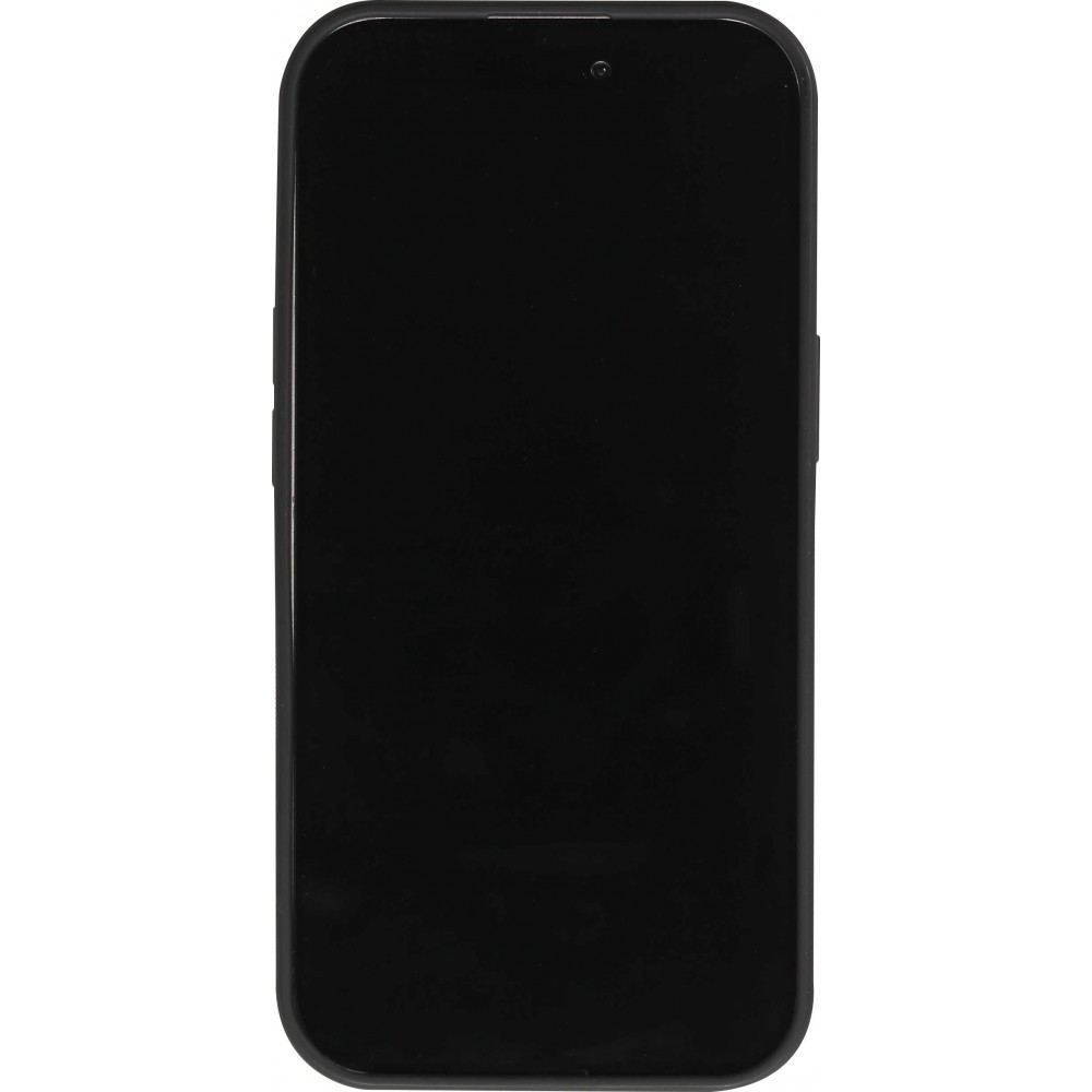 Coque iPhone 15 Pro Max - Silicone coussin 3D Go Left - Noir