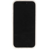 Coque iPhone 15 Pro - Silicone rigide avec dos paillettes et MagSafe - Transparent