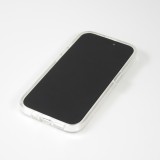 Coque iPhone 15 Pro - Silicone rigide avec dos paillettes et MagSafe - Transparent
