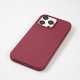 Coque iPhone 15 Pro - Soft Touch - Bordeaux