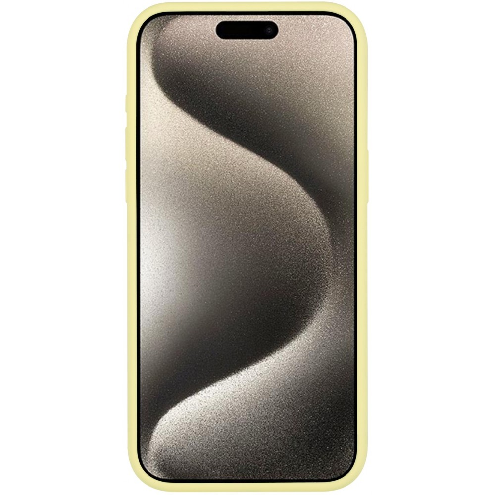 iPhone 15 Pro Max Case Hülle - Soft Touch - Pastellgelb