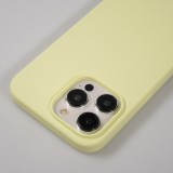 Coque iPhone 15 Pro - Soft Touch - Jaune pastel