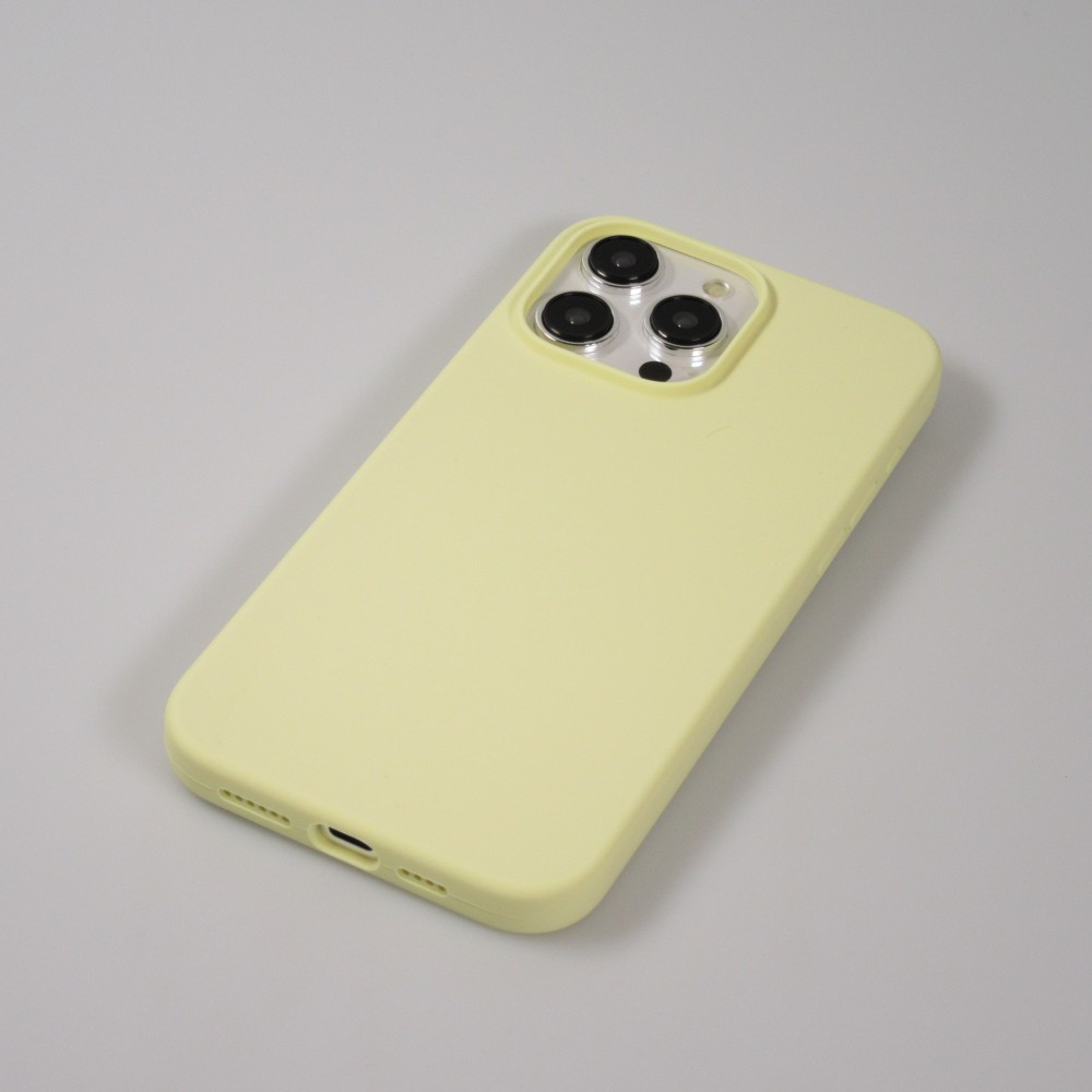 iPhone 15 Pro Max Case Hülle - Soft Touch - Pastellgelb