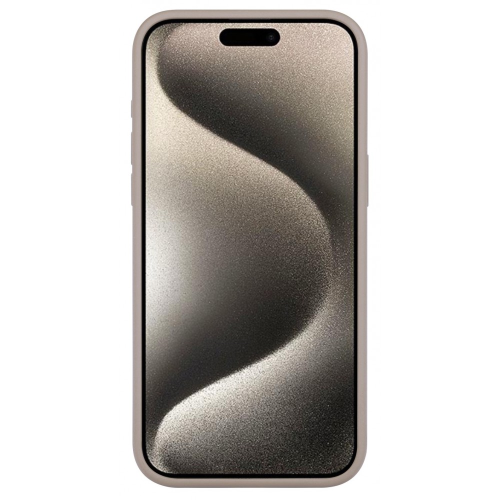 iPhone 15 Pro Case Hülle - Soft Touch - Taupe