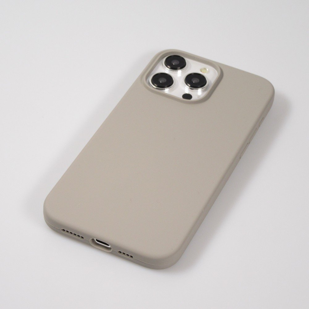 iPhone 15 Pro Case Hülle - Soft Touch - Taupe