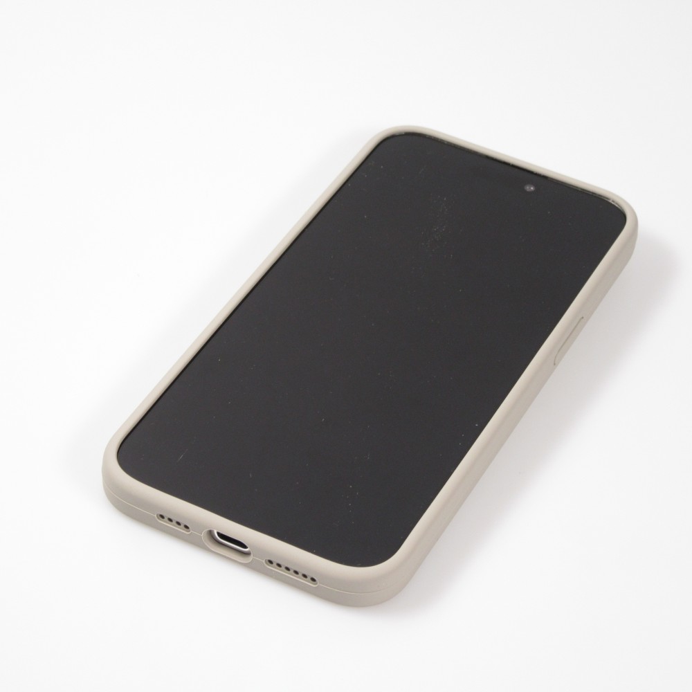 Coque iPhone 15 Pro - Soft Touch - Taupe